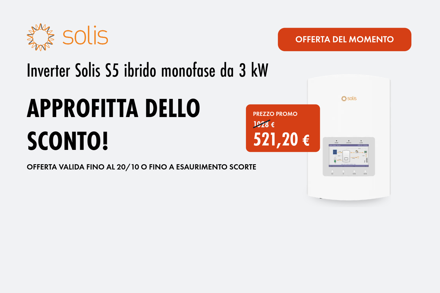 promo solis S5 ibrido da 3kW