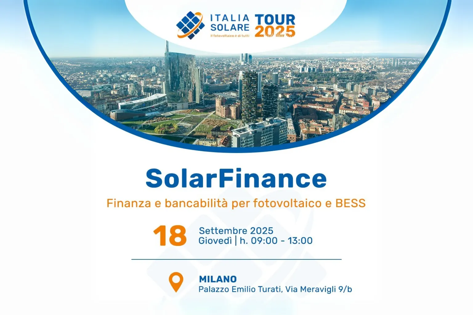 Locandina Solar Finance 18 settembre