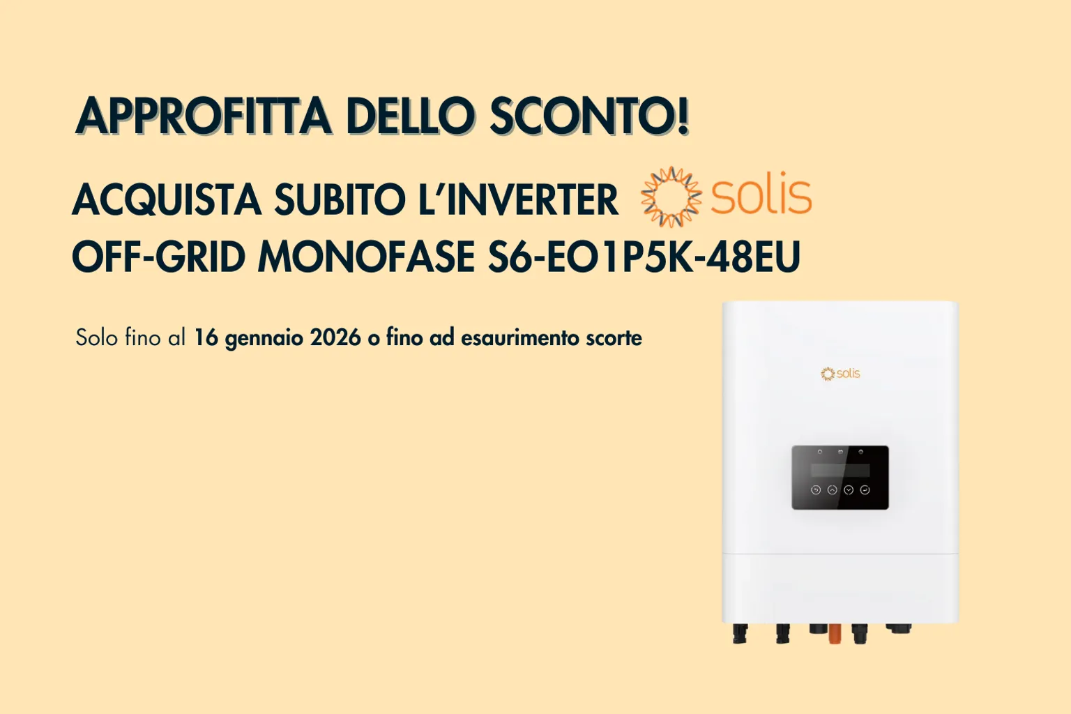 promo inverter solis off-grid