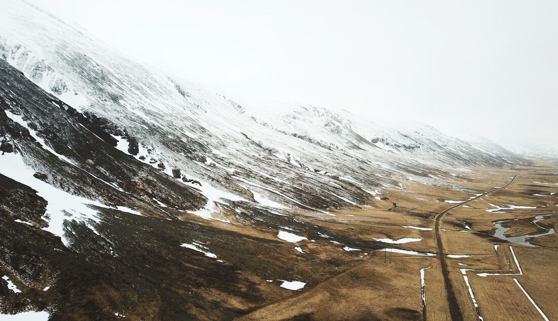 Snow covered mountains