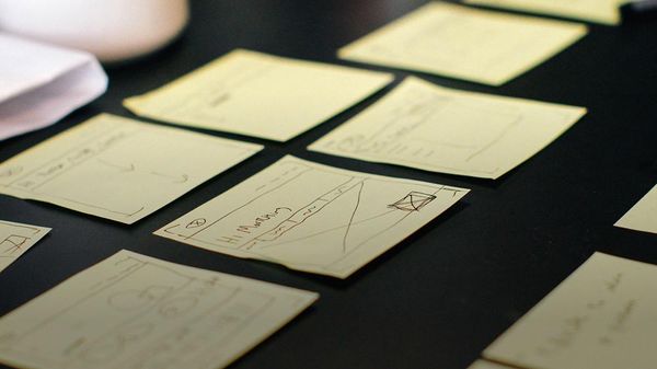 a photo of post-its