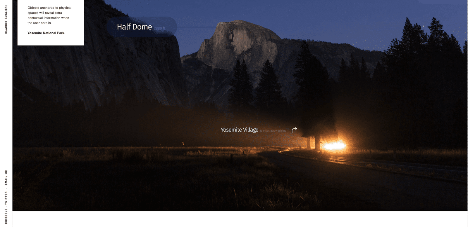A screenshot of some explorations from Claudio Gugglieri