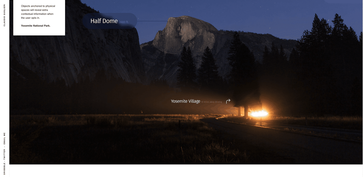 A screenshot of some explorations from Claudio Gugglieri