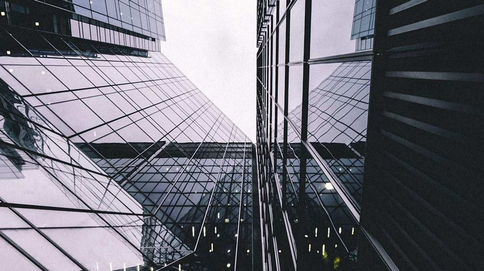 An abstract photo of some buildings