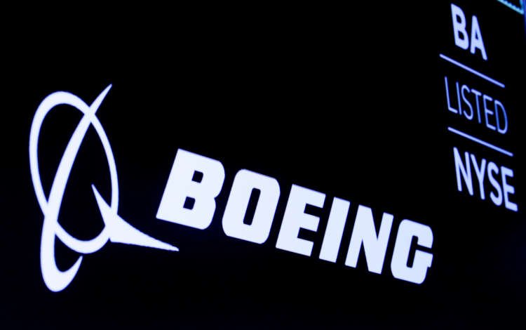 Boeing logo displayed at NYSE, highlighting product safety metrics - Global Banking & Finance Review