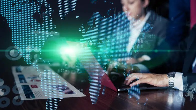 Business professionals discussing financial risk management strategies in international trade - Global Banking & Finance Review