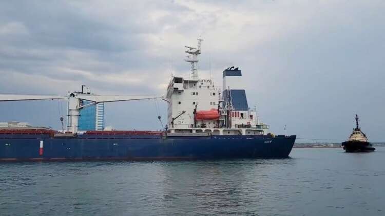 Image for ‘Relief for the world’ as Ukraine grain ship leaves Odesa