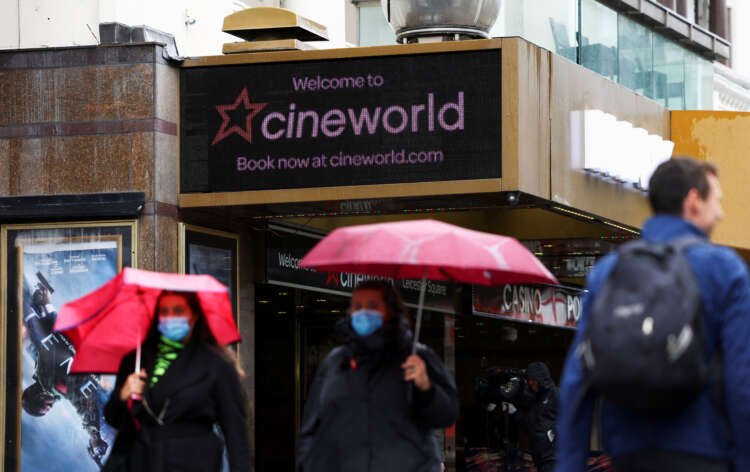 Cineworld cinema in Leicester Square, London, amid bankruptcy news - Global Banking & Finance Review