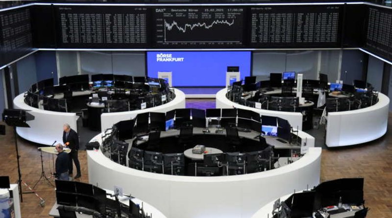 Image for European shares hover near one-year highs; miners jump
