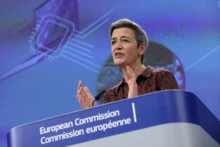 European Commission Vice President Margrethe Vestager speaks at a press conference on EU-U.S. trade - Global Banking & Finance Review