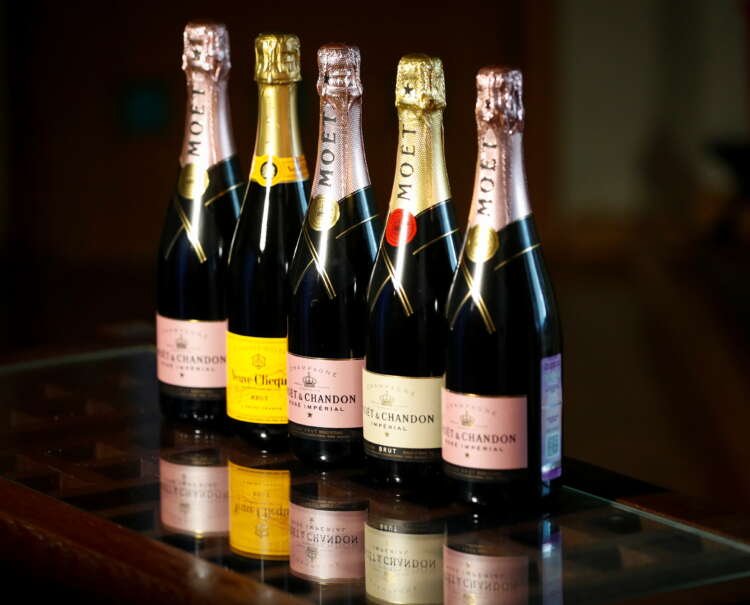 Bottles of Moet & Chandon and Veuve Clicquot illustrate French champagne industry concerns - Global Banking & Finance Review