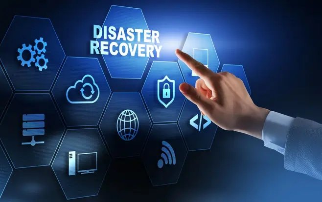 Graphic illustrating high availability and disaster recovery strategies for SQL Server in financial services - Global Banking & Finance Review