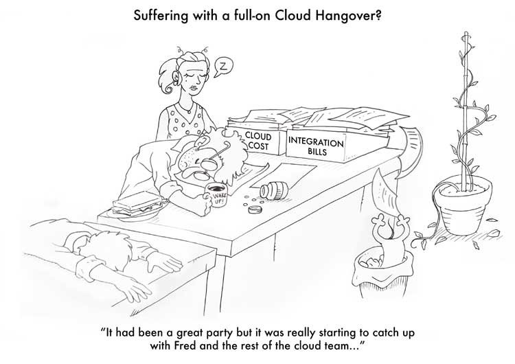 Cartoon 5 Cloud Hangover