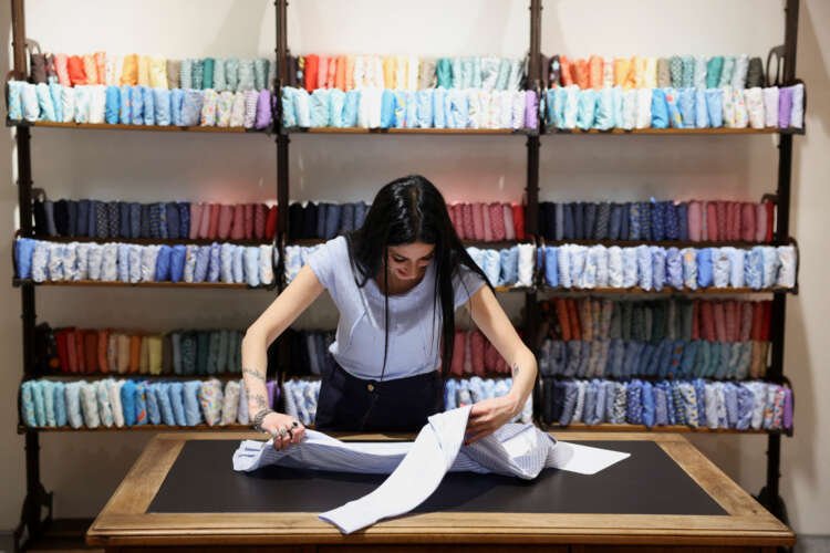 Interior of a luxury knitwear shop showcasing Italian craftsmanship - Global Banking & Finance Review