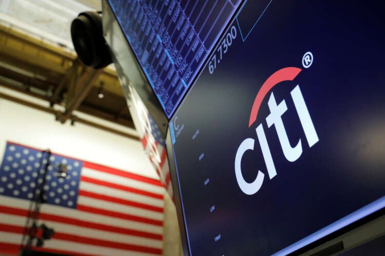 Citibank logo on the NYSE trading floor, reflecting new leadership in emerging markets - Global Banking & Finance Review