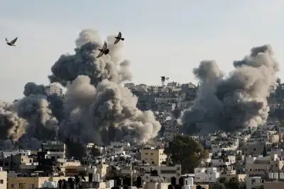 Image for Israeli military blows up buildings in West Bank refugee camp
