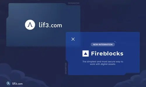 Illustration of LIF3.com and Fireblocks collaboration for DeFi security - Global Banking & Finance Review