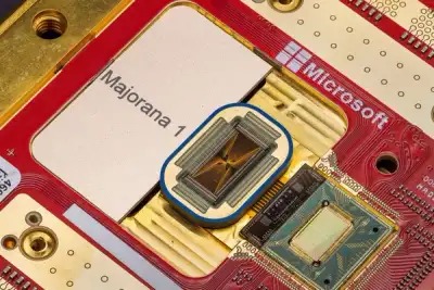 Image for Microsoft creates chip it says shows quantum computers are 'years, not decades' away