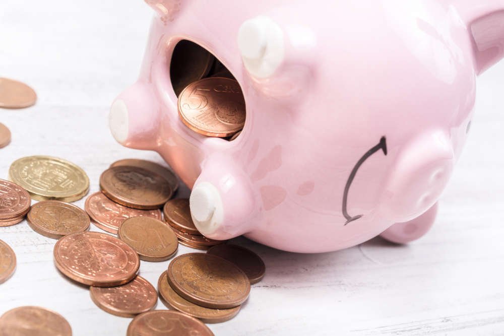 Open pink piggy bank lying on its side, symbolizing financial innovation in Open Banking - Global Banking & Finance Review