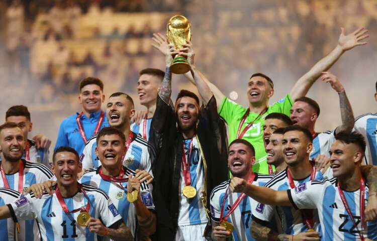 Argentina players celebrating victory in World Cup final against France - Global Banking & Finance Review