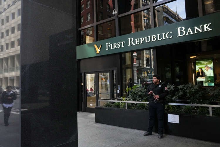 Exterior view of First Republic Bank branch showcasing its logo amid banking turmoil - Global Banking & Finance Review