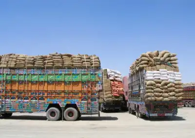 Image for Trucks rolling across Afghanistan border as trade resumes