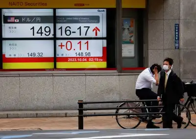 Image for Japan stocks hit 34-year high, markets calm before US inflation data