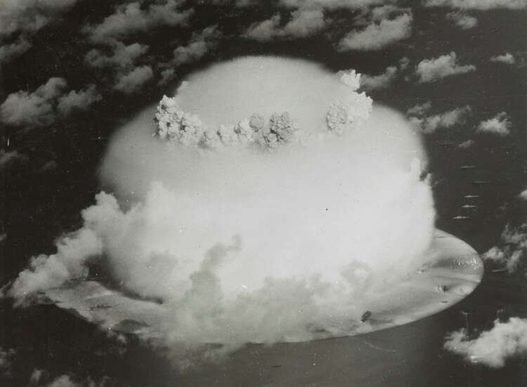 Mushroom cloud from a nuclear test, symbolizing rising global nuclear arsenals - Global Banking & Finance Review