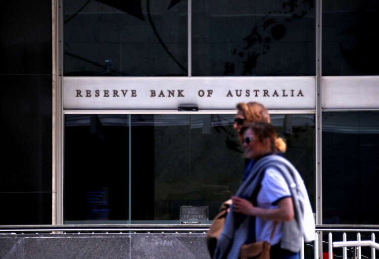 Reserve Bank of Australia logo with economic graphs, reflecting bond buying decisions amid Delta variant impact - Global Banking & Finance Review