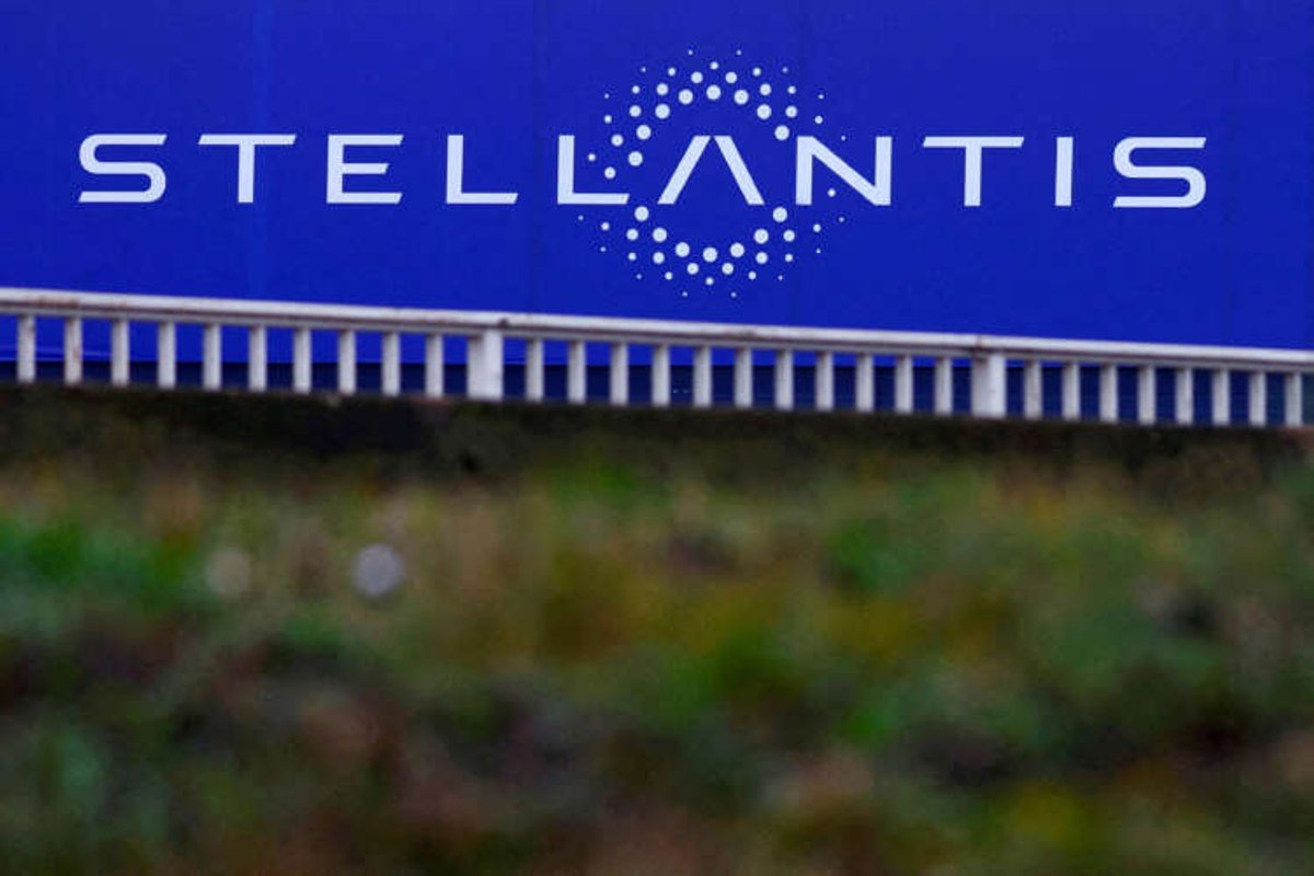 Stellantis logo on a building, representing their investment in Archer's air taxi - Global Banking & Finance Review