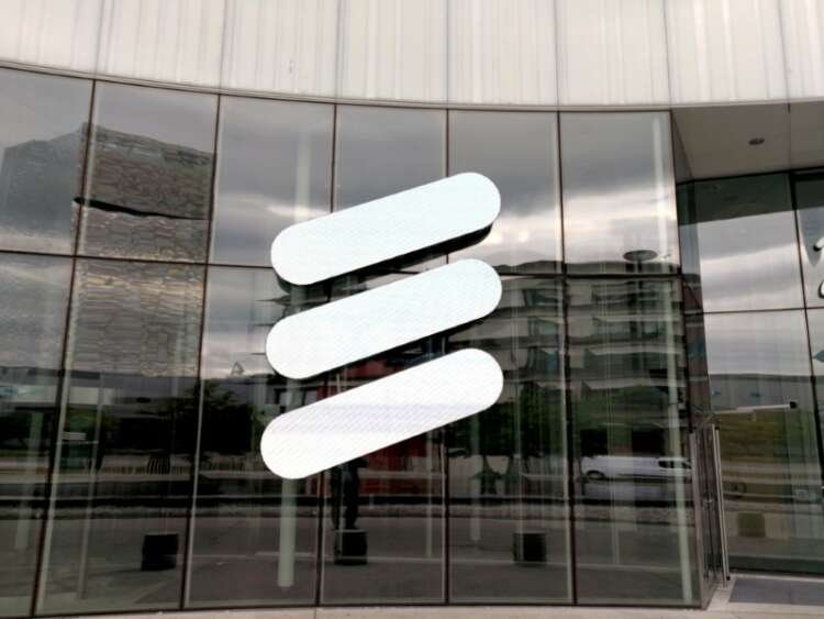 FILE PHOTO: The Ericsson logo is seen at the Ericsson’s headquarters in Stockholm