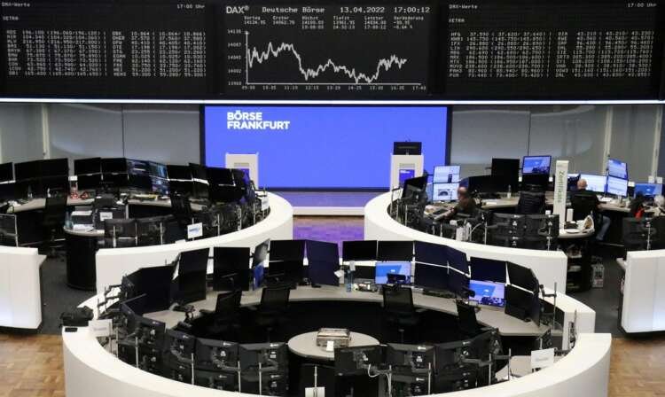 Image for European shares fall as Ukraine crisis, Fed tightening worries weigh