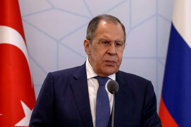 Image for Lavrov says onus is on Ukraine to de-mine ports to allow grain shipments