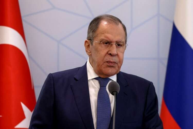 Image for Lavrov says onus is on Ukraine to de-mine ports to allow grain shipments