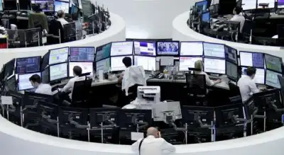 Image for Stocks, bond yields, oil fall as risk appetite fades