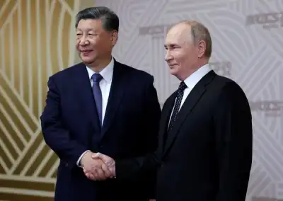 Image for China's Xi affirms 'no limits' partnership with Putin in call on Ukraine war anniversary