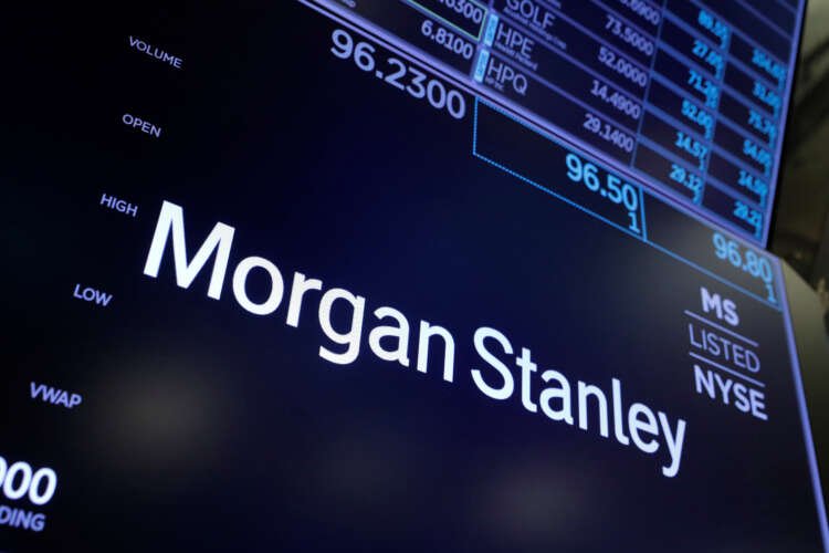 Morgan Stanley logo on trading floor, highlighting ECB rate forecast - Global Banking & Finance Review