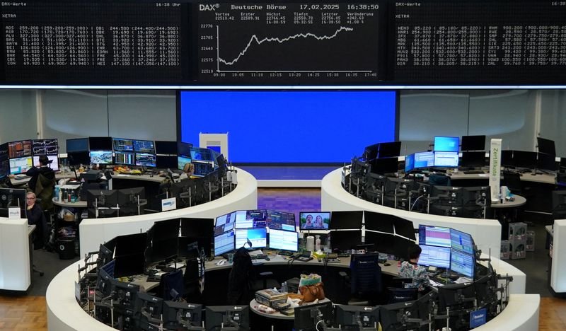 Image for Europe stocks end at record high with defence spending spike in focus