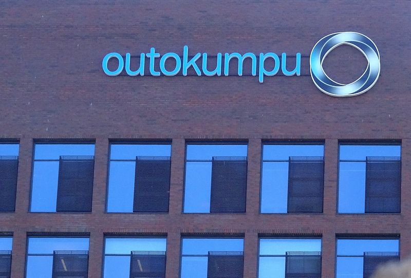Outokumpu logo with stainless steel production imagery - Global Banking & Finance Review