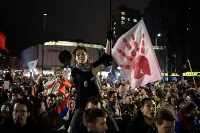 Image for Thousands rally in Serbia as anger over corruption swells