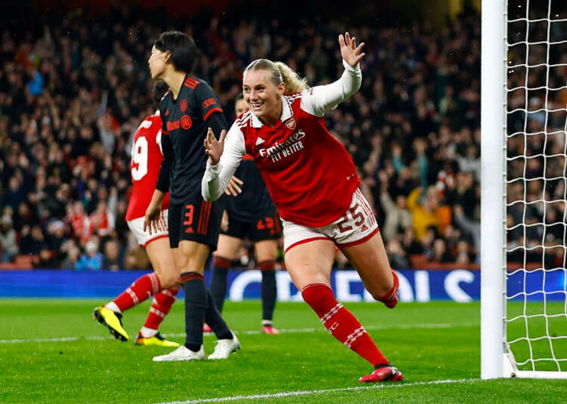 Image for Soccer-Arsenal reach Women’s Champions League semis for first time since 2013