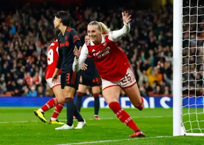 Image for Soccer-Arsenal reach Women’s Champions League semis for first time since 2013