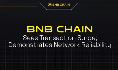 Image for BNB Chain Sees 1-year Transaction High; Demonstrates Network Reliability After BSC Surge