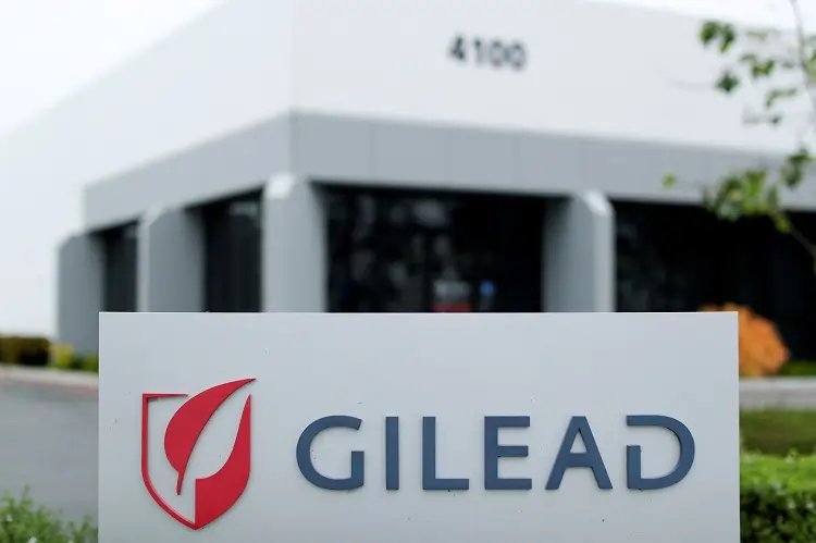 Gilead Sciences logo and financial growth chart reflecting Q3 results - Global Banking & Finance Review