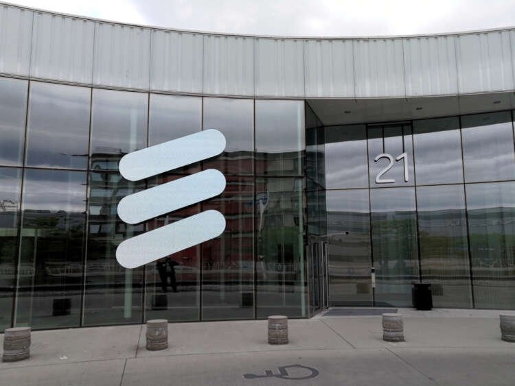 Ericsson logo at headquarters amid shareholder concerns over board actions - Global Banking & Finance Review
