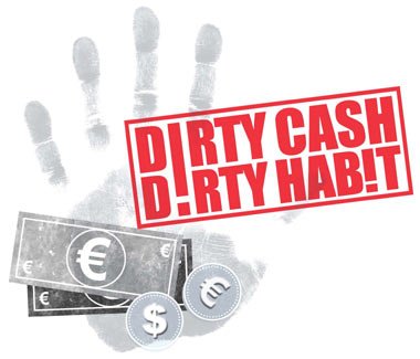 Hands holding dirty cash notes with a concerned expression - Global Banking & Finance Review