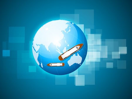 Abstract globe infographics representing global payment solutions in finance - Global Banking & Finance Review