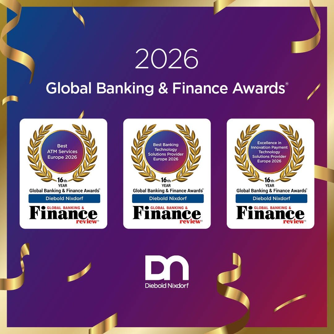Global Banking & Finance Review Announces Diebold Nixdorf as a Triple Winner at the Prestigious 2026 Global Banking & Finance Awards®