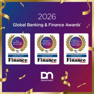 Image for Global Banking & Finance Review Announces Diebold Nixdorf as a Triple Winner at the Prestigious 2026 Global Banking & Finance Awards®