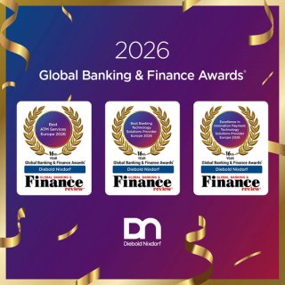 Image for Global Banking & Finance Review Announces Diebold Nixdorf as a Triple Winner at the Prestigious 2026 Global Banking & Finance Awards®
